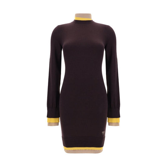 Mini-robe à col roulé Fendi