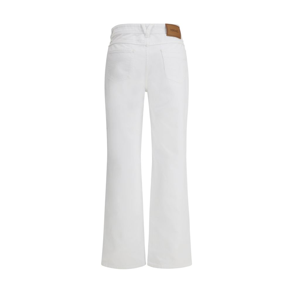 Jean blanc Versace