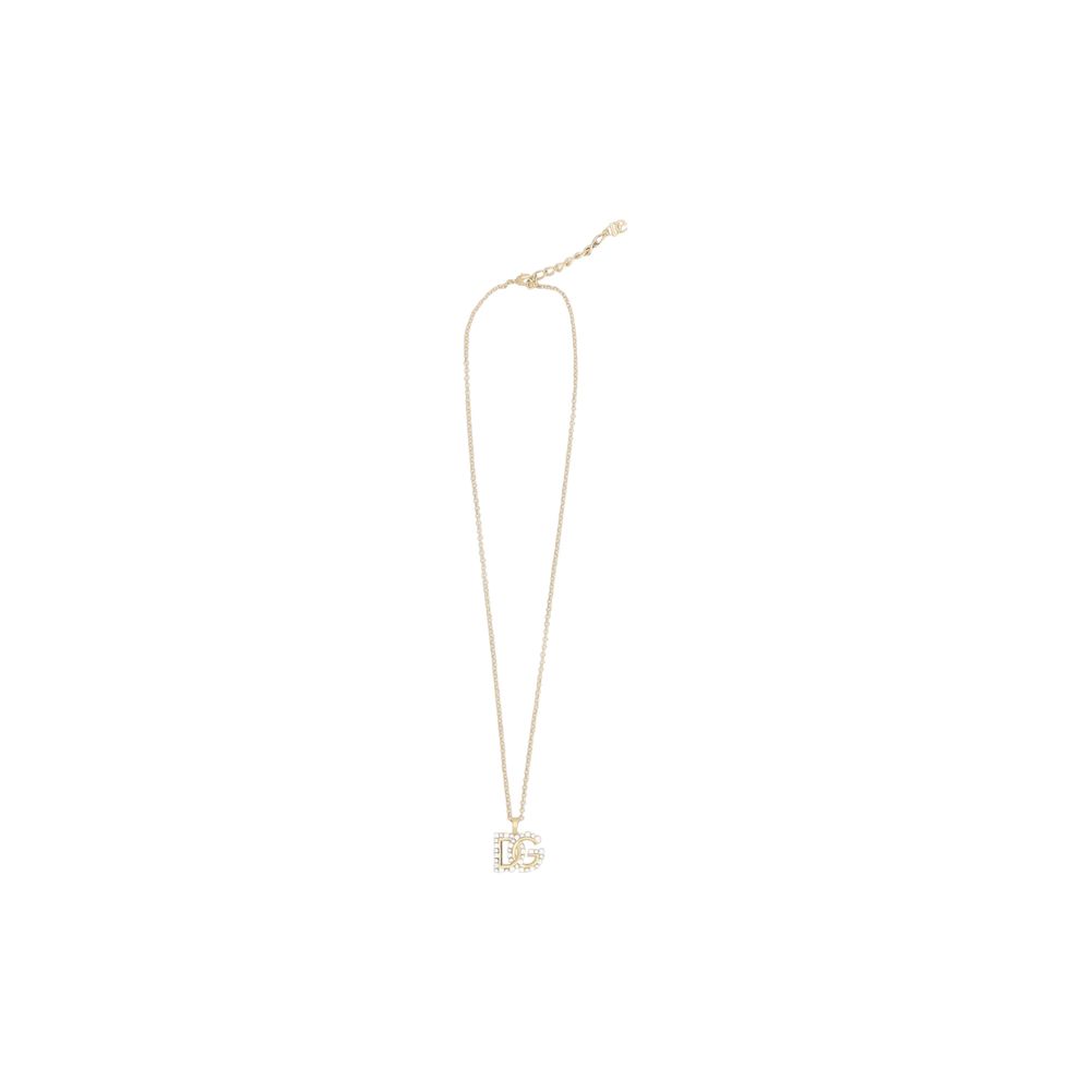 Collier Dolce &amp; Gabbana avec logo en strass