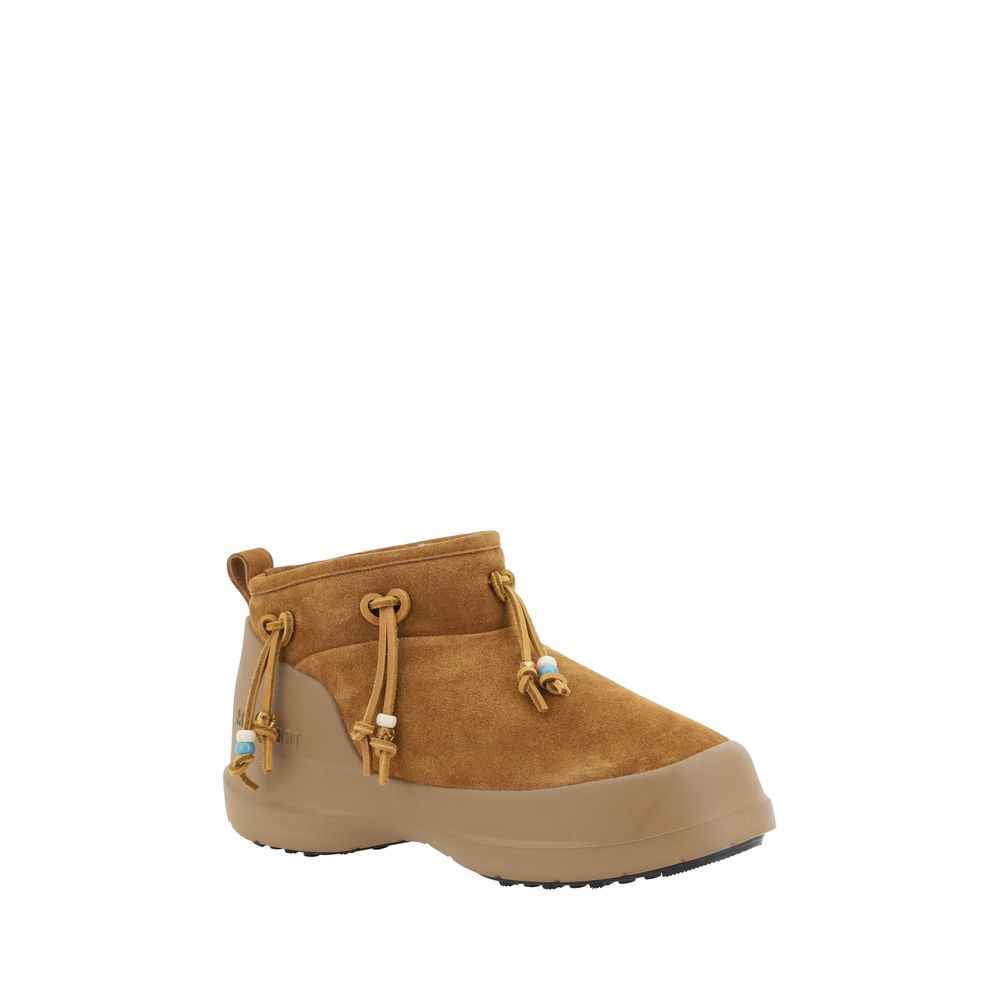 Moon Boot Luna Low Suede Leer Enkellaars Luxe - Wit/41
