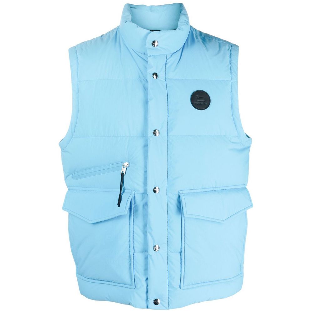 Gilet homme Woolrich en polyester bleu clair