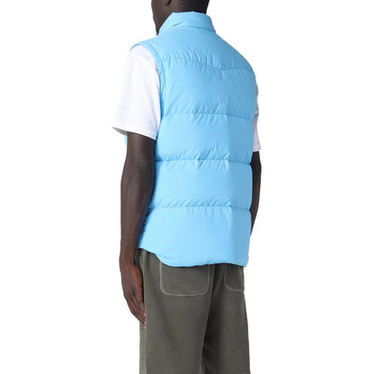 Gilet homme Woolrich en polyester bleu clair