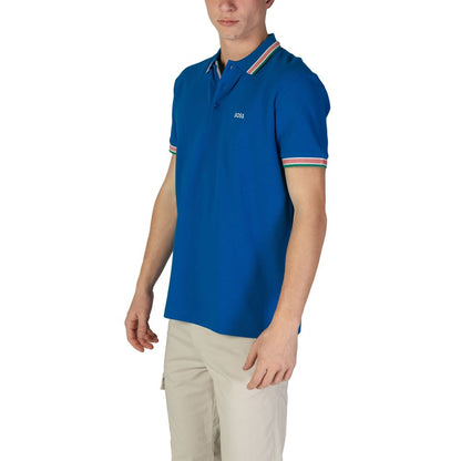 Polo en coton bleu Hugo Boss