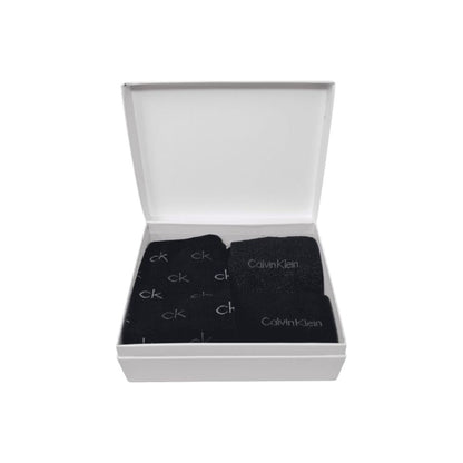 Collants et chaussettes en coton noir Calvin Klein