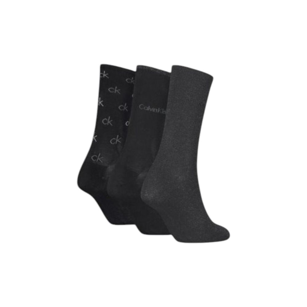 Collants et chaussettes en coton noir Calvin Klein
