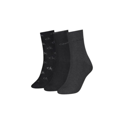 Collants et chaussettes en coton noir Calvin Klein