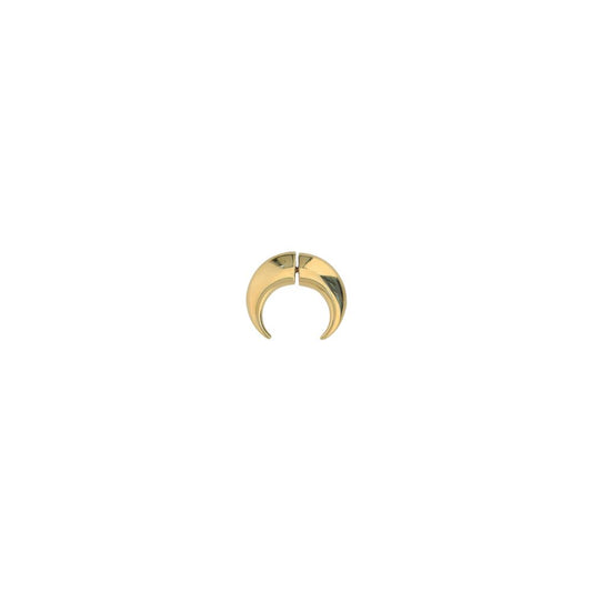 Navy Serre Crescent Moon Earring