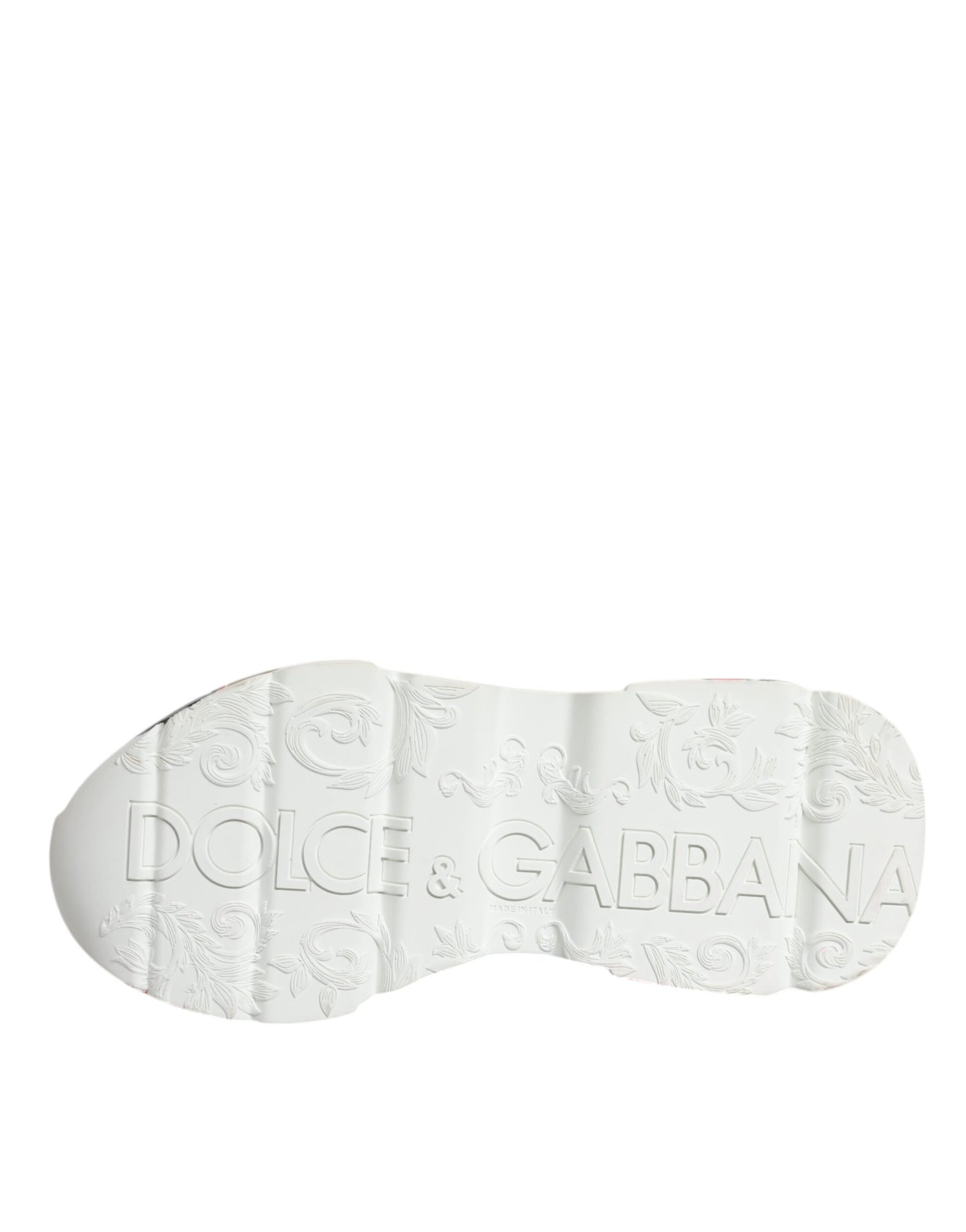 Dolce & Gabbana White Daymaster Hand Painted Sneakers Shoes by Dolce & Gabbana
