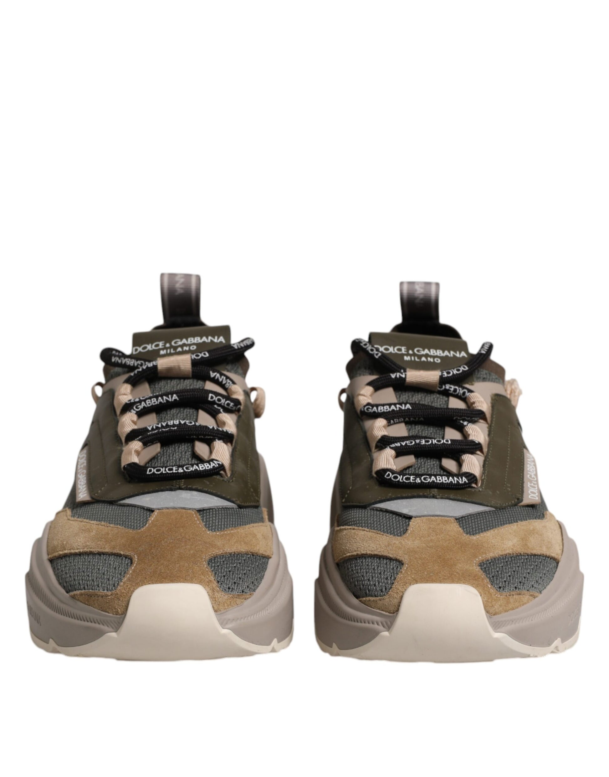 Dolce & Gabbana Multicolor Daymaster Low Top Sneakers Shoes by Dolce & Gabbana