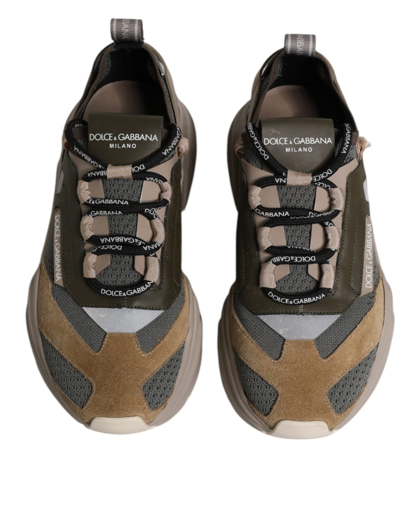 Dolce & Gabbana Multicolor Daymaster Low Top Sneakers Shoes by Dolce & Gabbana