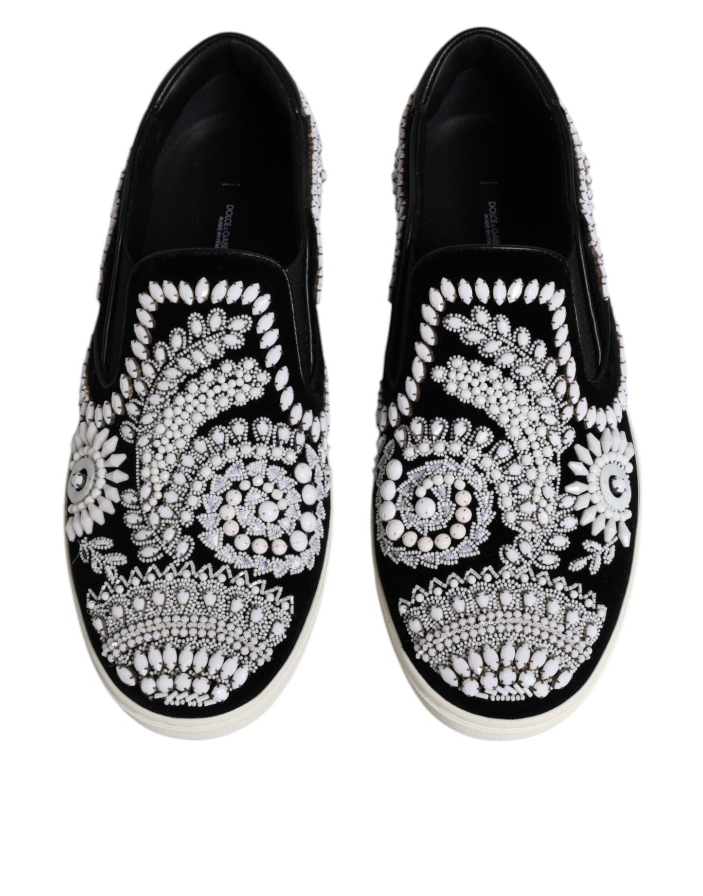Chaussures à enfiler noires à ornements London pour homme Dolce &amp; Gabbana