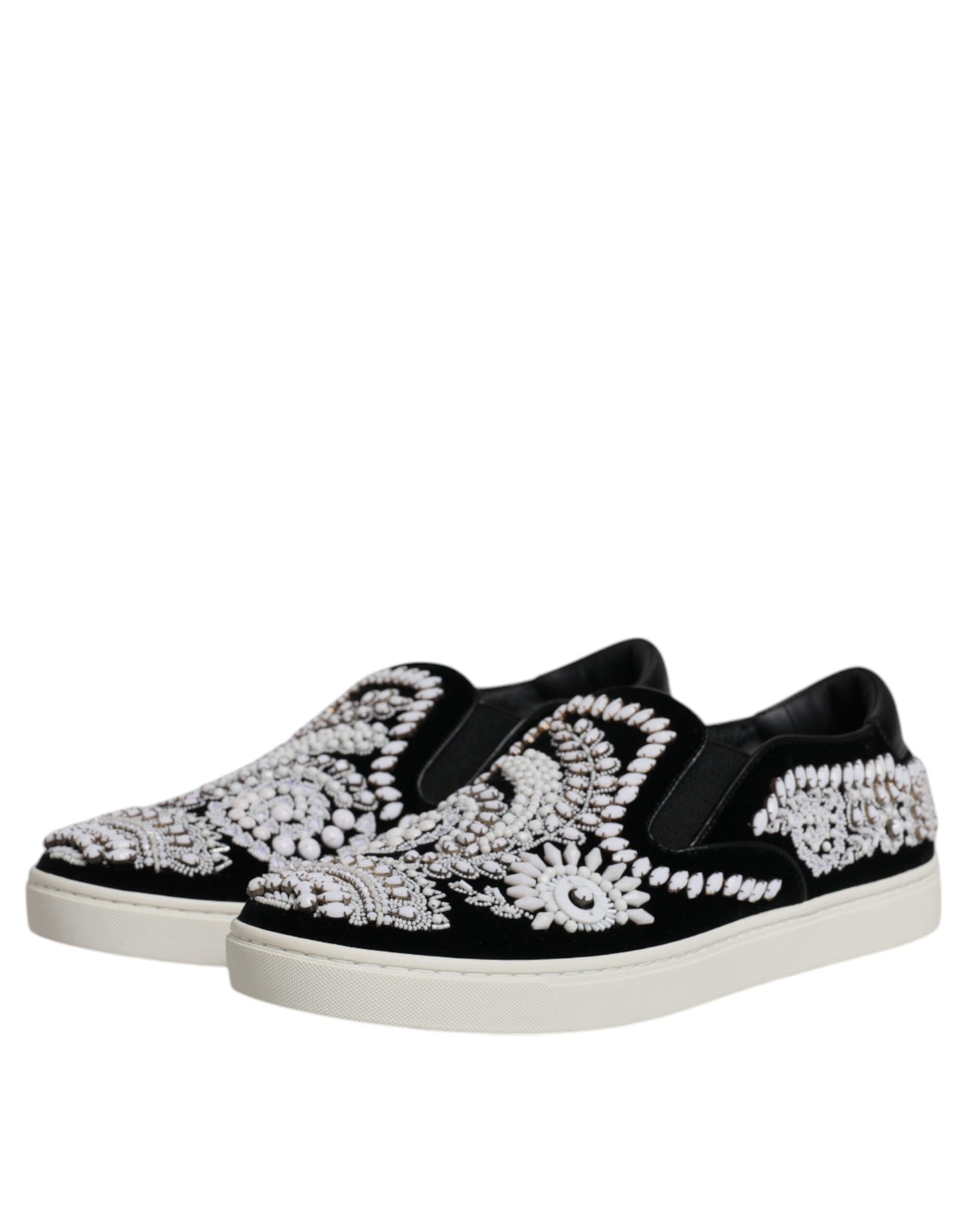 Chaussures à enfiler noires à ornements London pour homme Dolce &amp; Gabbana