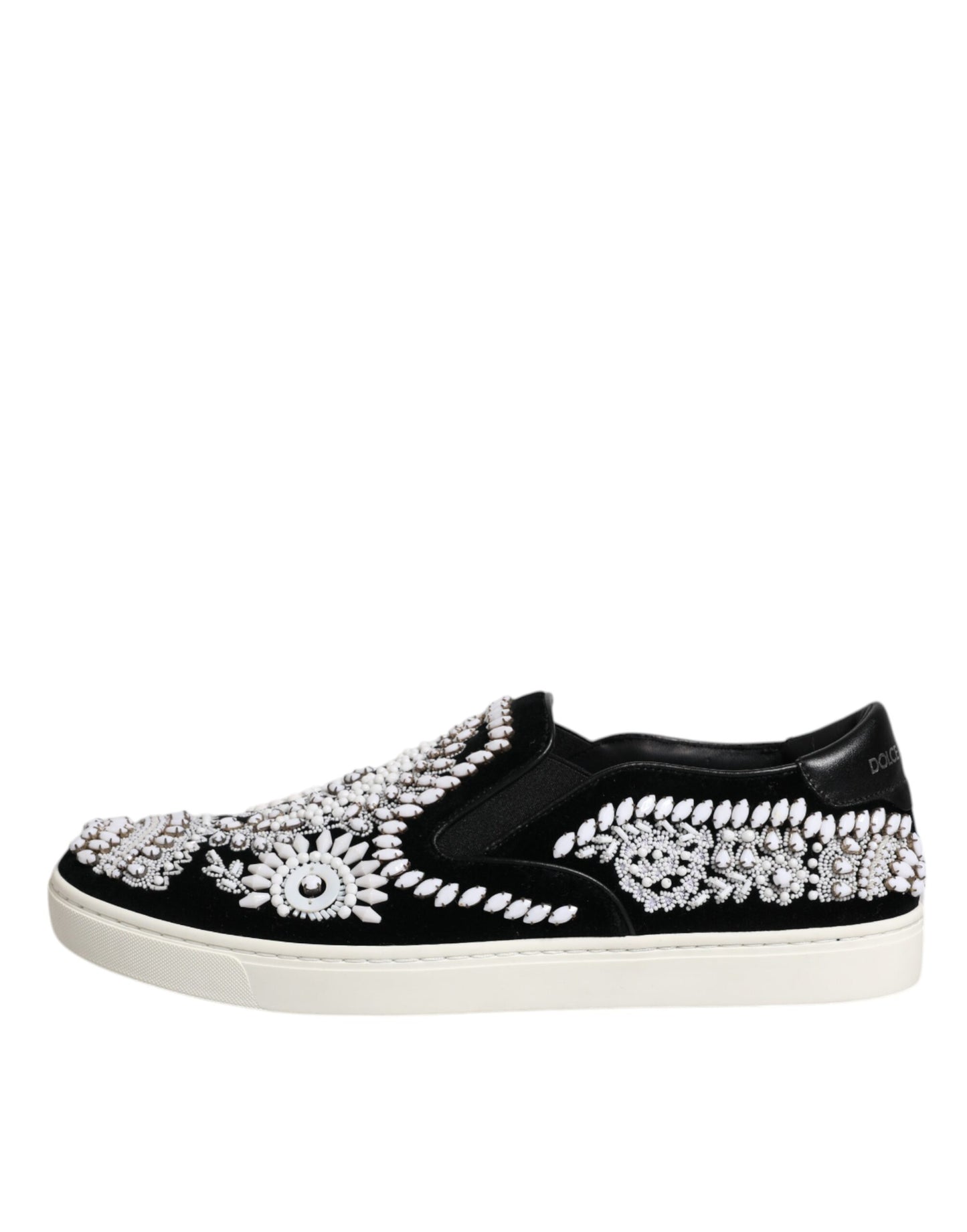 Chaussures à enfiler noires à ornements London pour homme Dolce &amp; Gabbana