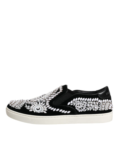 Chaussures à enfiler noires à ornements London pour homme Dolce &amp; Gabbana