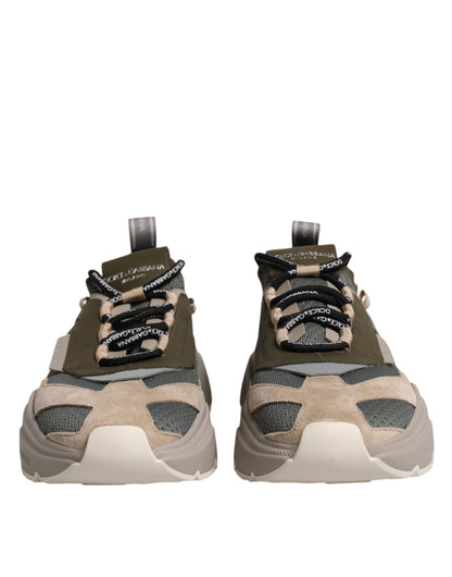 Dolce & Gabbana Multicolor Daymaster Low Top Sneakers Shoes by Dolce & Gabbana
