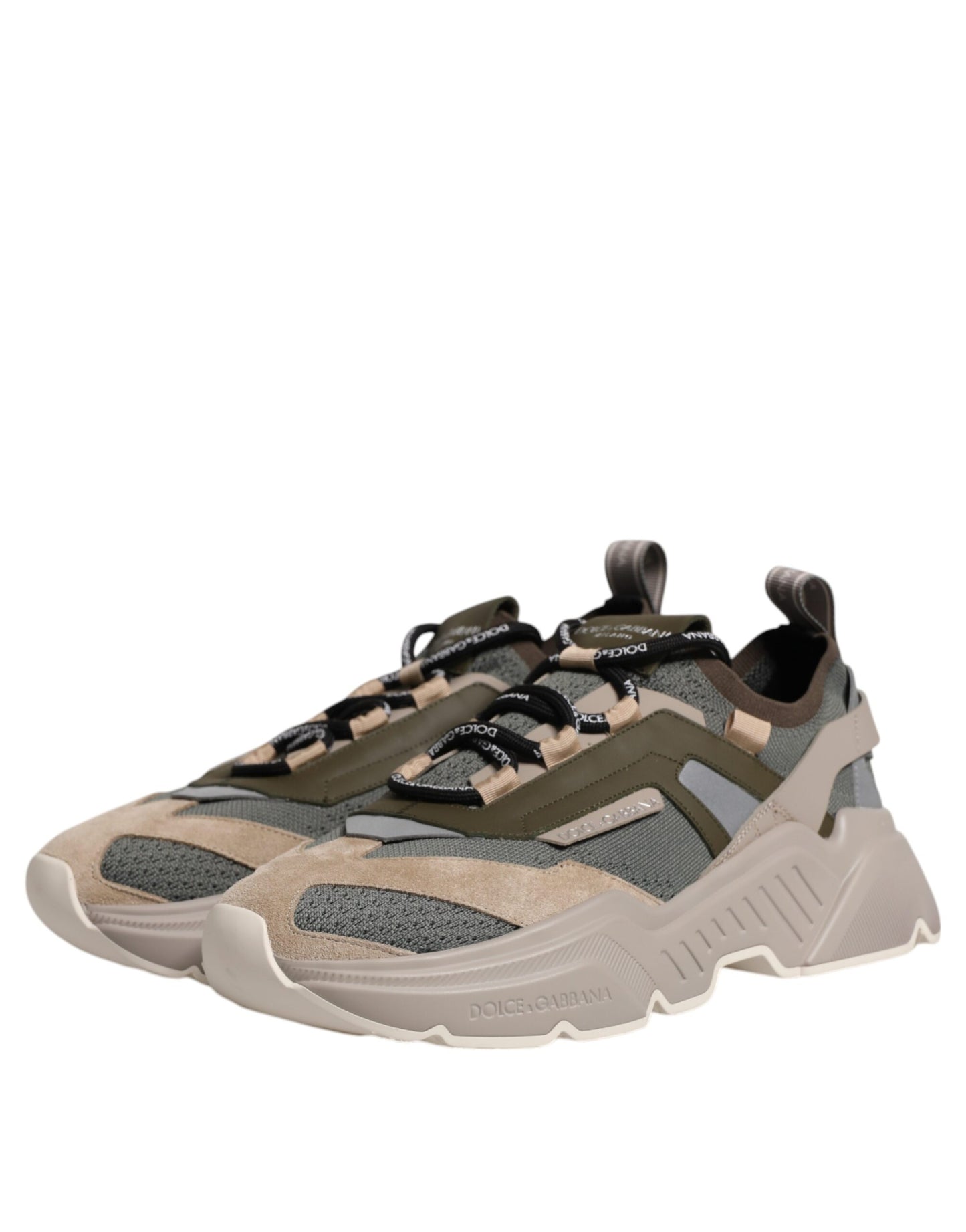 Dolce & Gabbana Multicolor Daymaster Low Top Sneakers Shoes by Dolce & Gabbana
