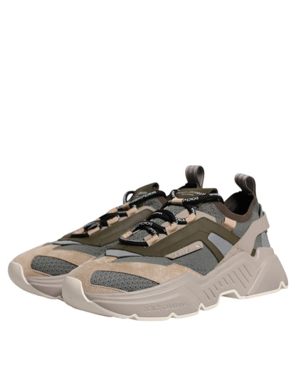 Dolce & Gabbana Multicolor Daymaster Low Top Sneakers Shoes by Dolce & Gabbana
