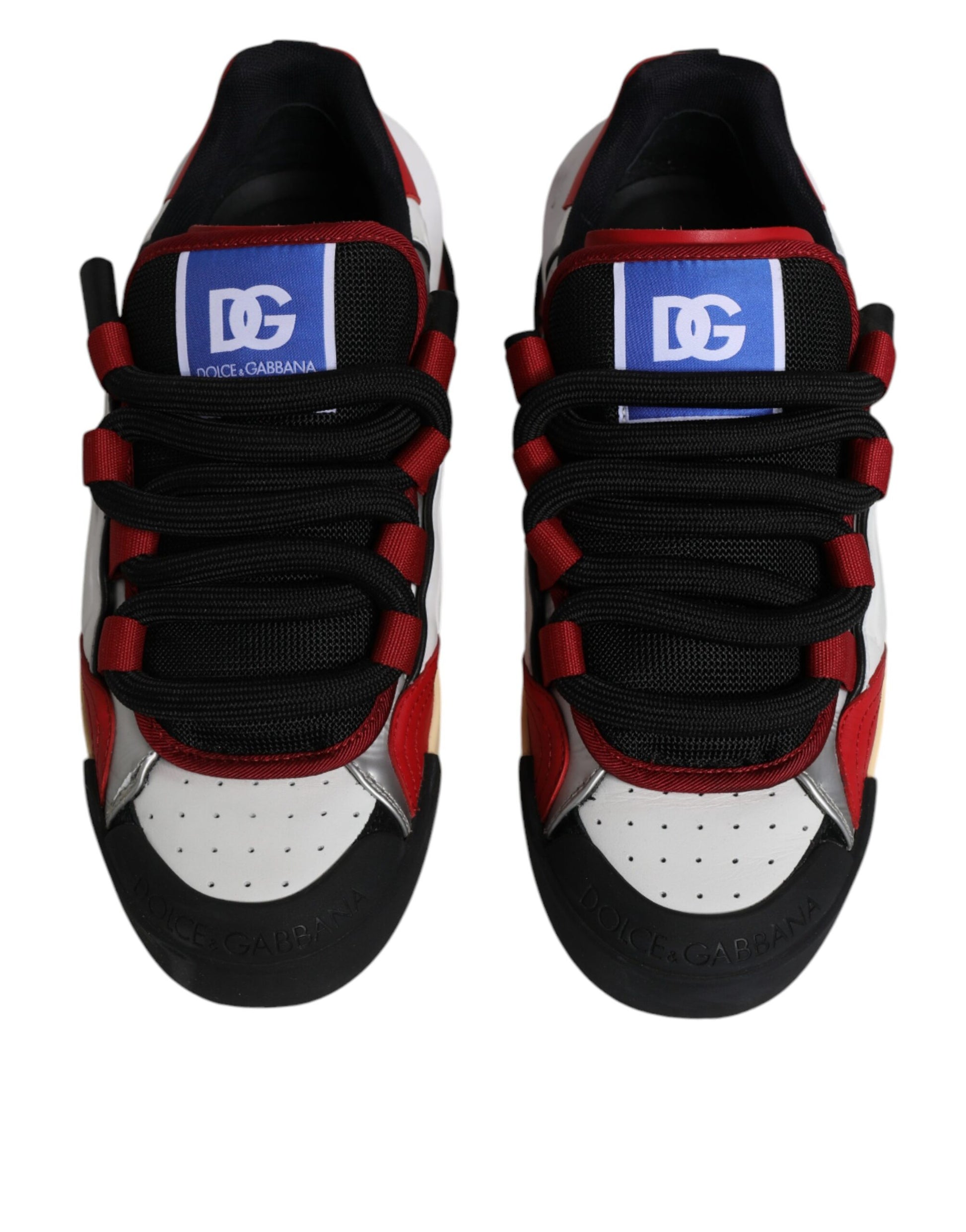 Dolce & Gabbana Multicolor Portofino Space Sneakers Shoes by Dolce & Gabbana
