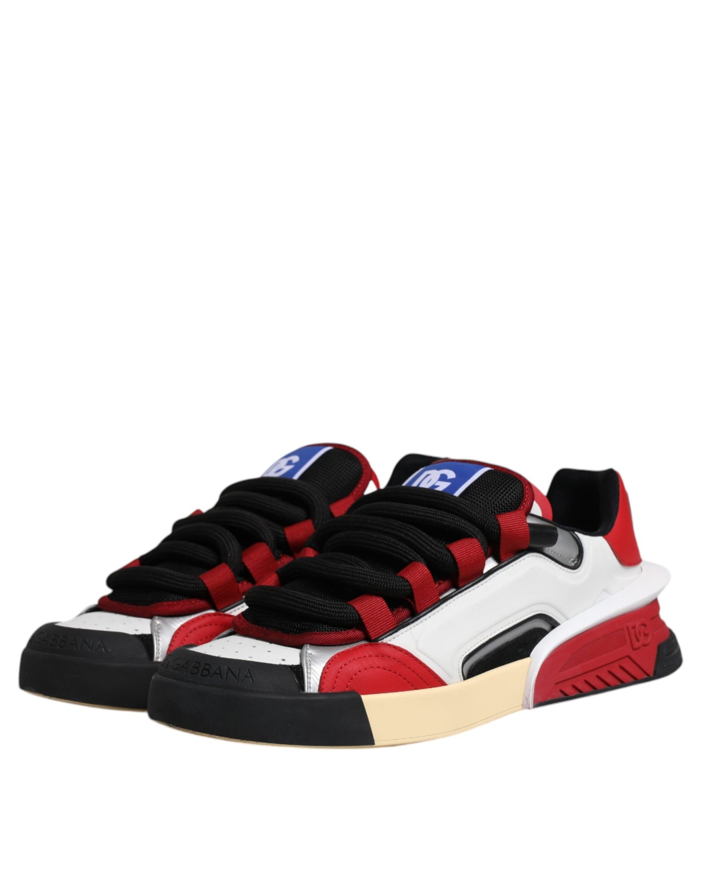 Dolce & Gabbana Multicolor Portofino Space Sneakers Shoes by Dolce & Gabbana