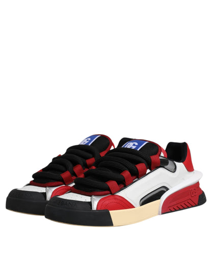 Dolce & Gabbana Multicolor Portofino Space Sneakers Shoes by Dolce & Gabbana