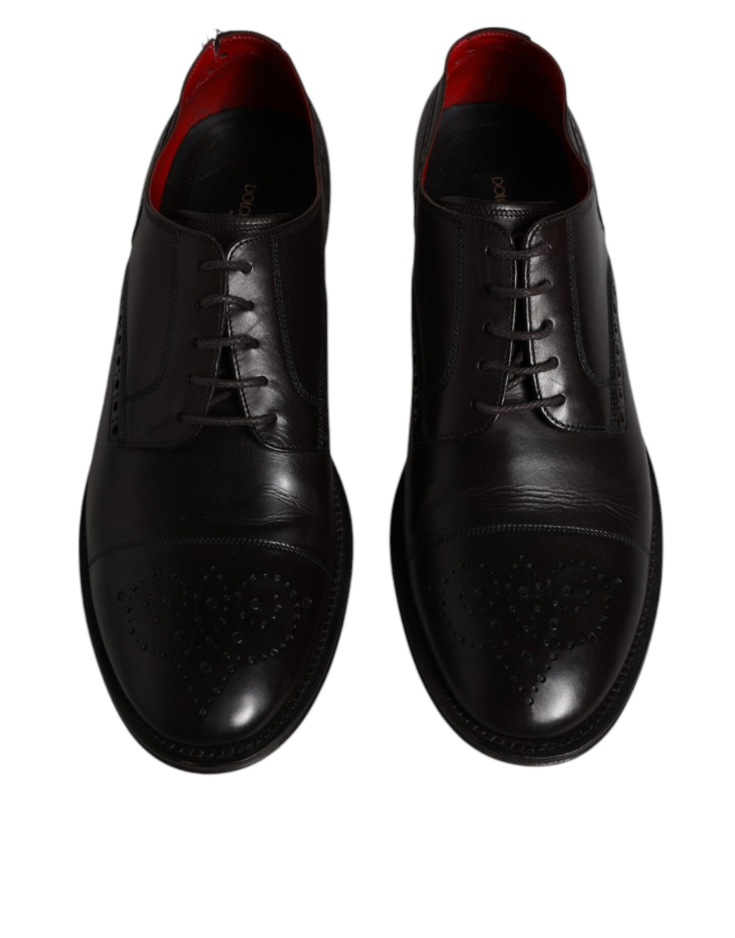 Chaussures habillées pour hommes Dolce &amp; Gabbana en cuir de veau noir