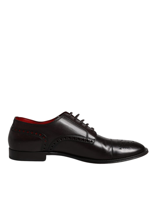 Chaussures habillées pour hommes Dolce &amp; Gabbana en cuir de veau noir