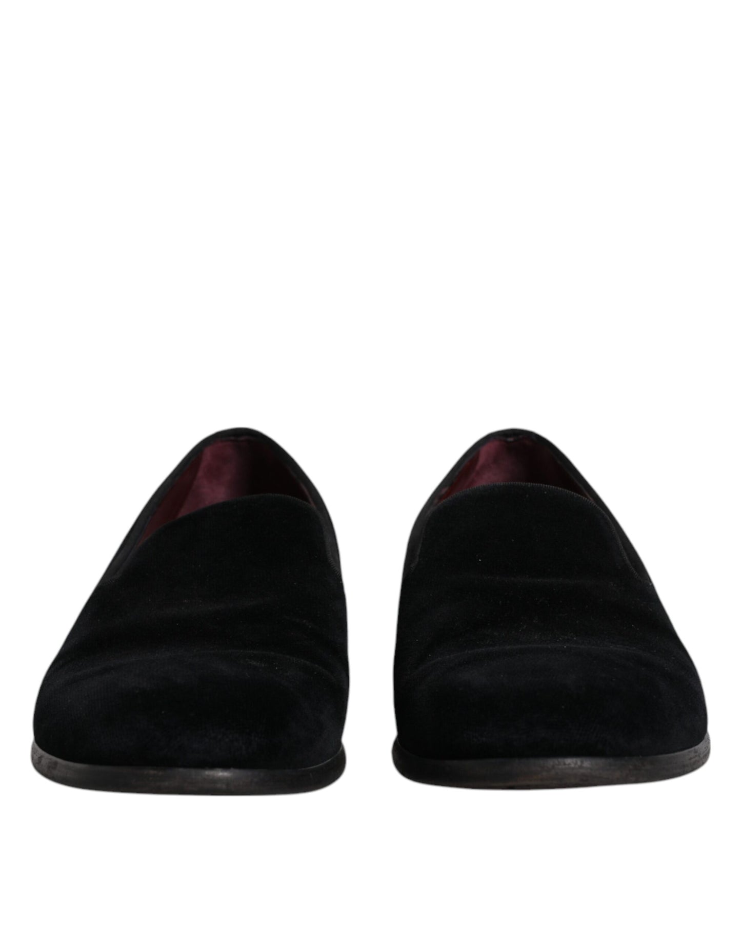 Mocassins en velours noir Dolce &amp; Gabbana pour homme