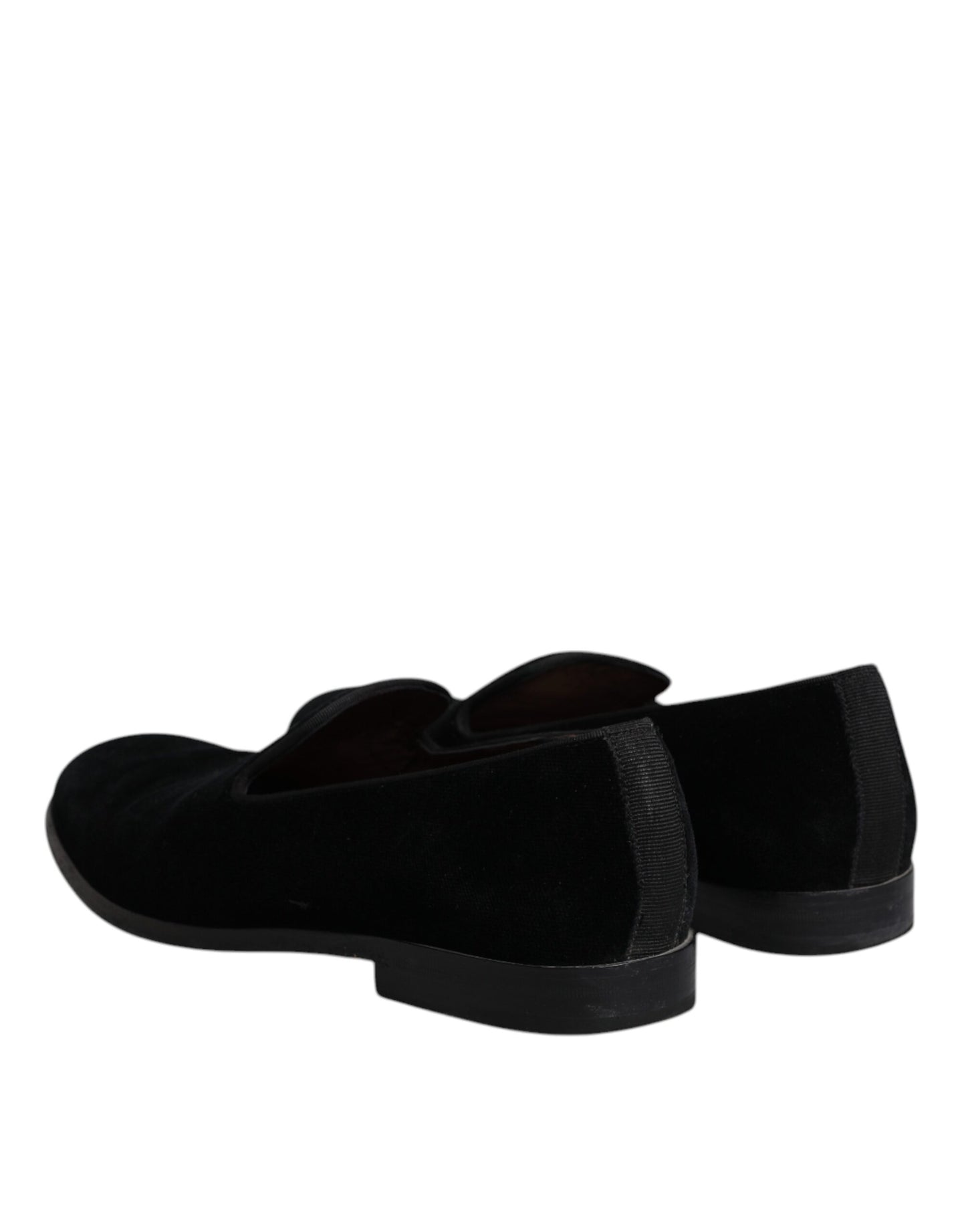 Mocassins en velours noir Dolce &amp; Gabbana pour homme