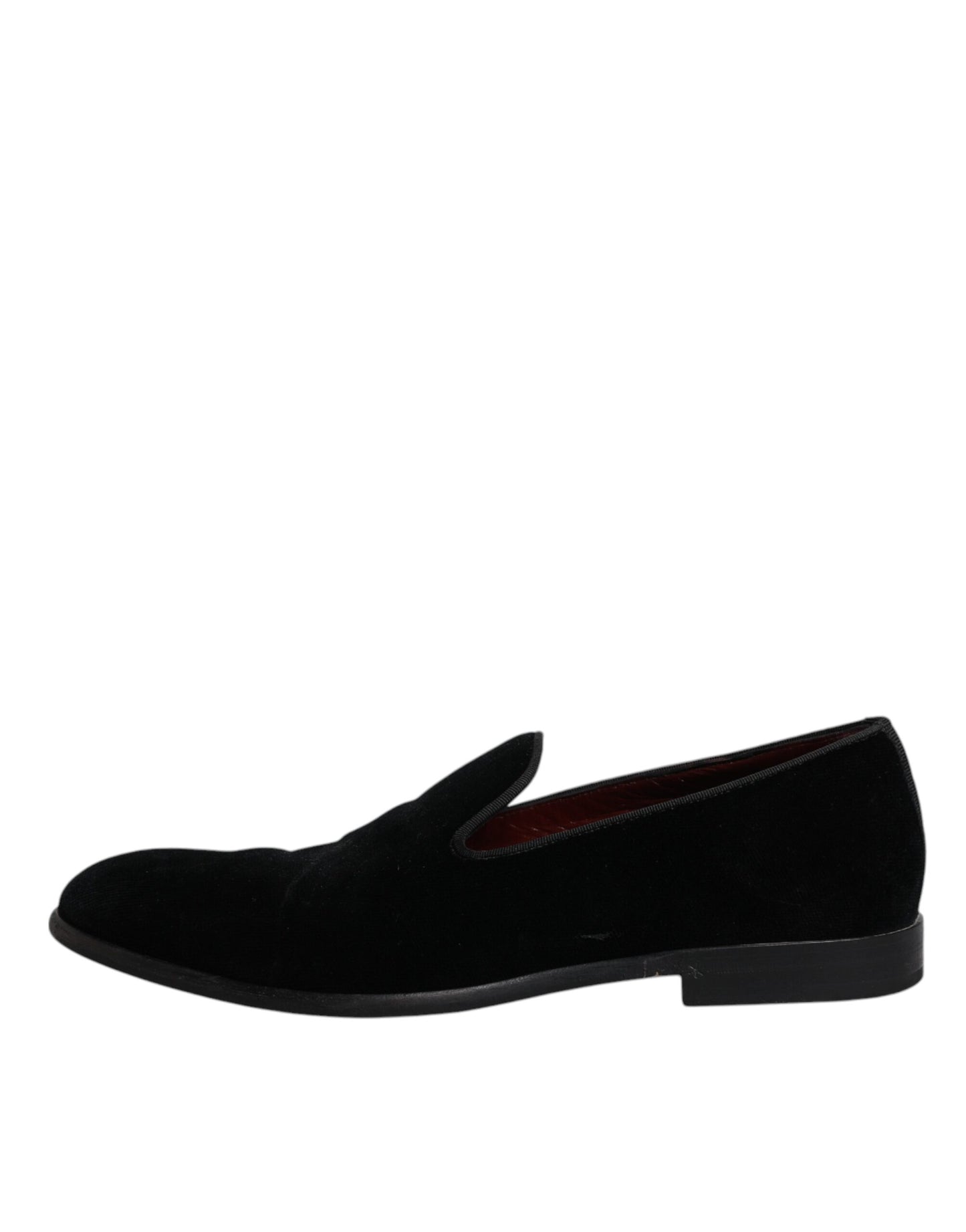 Mocassins en velours noir Dolce &amp; Gabbana pour homme