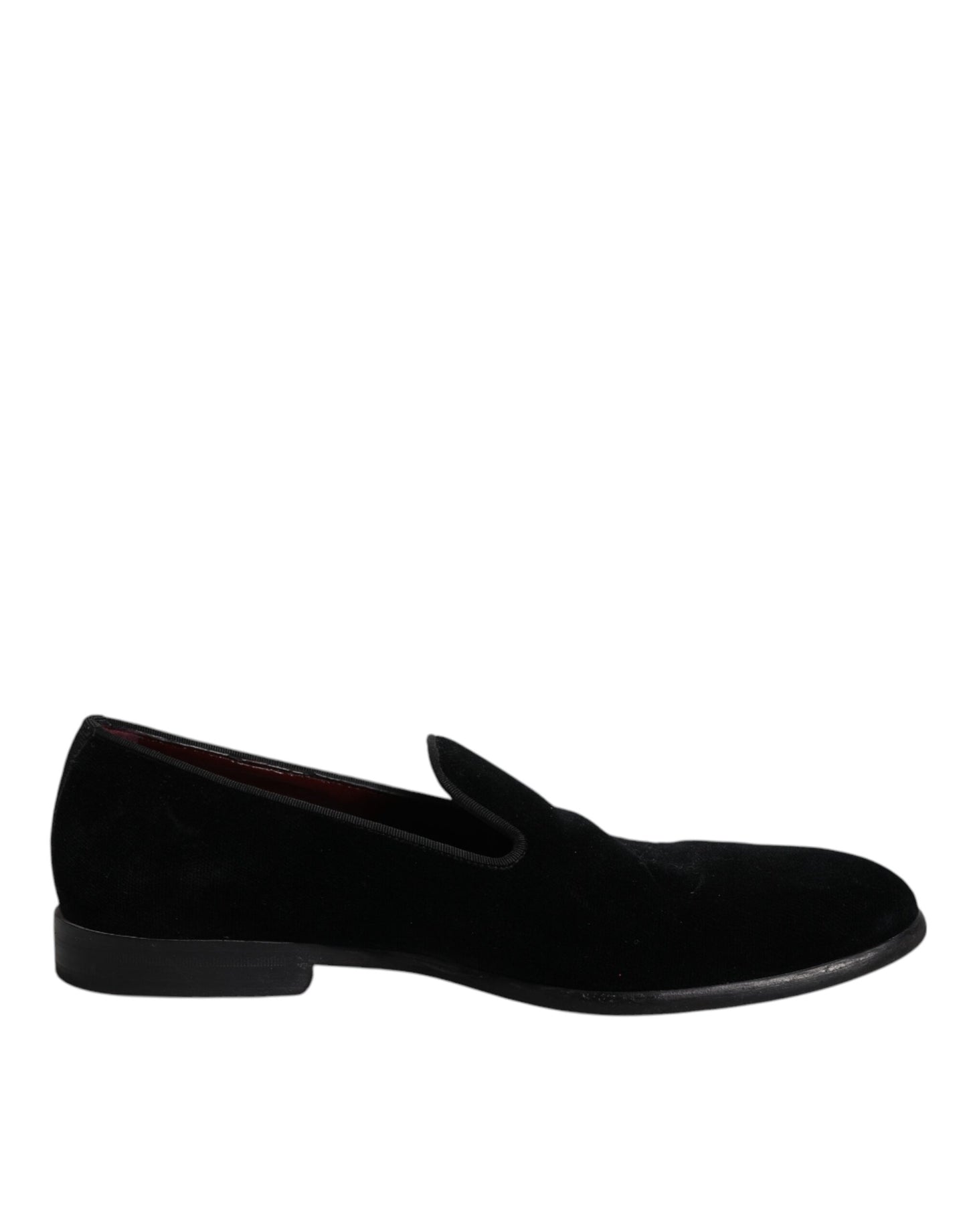 Mocassins en velours noir Dolce &amp; Gabbana pour homme