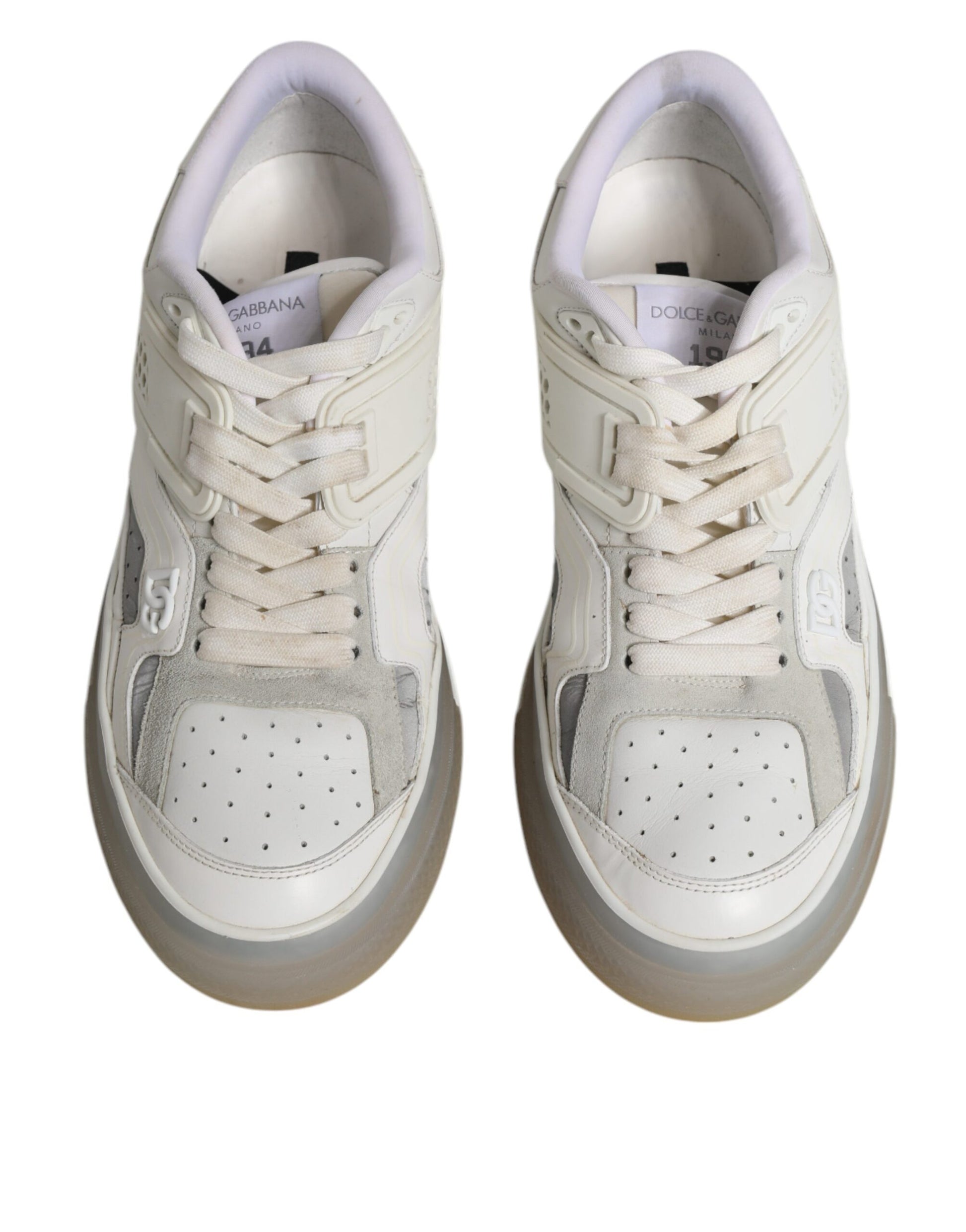 Dolce & Gabbana White DG Logo CUSTOM 2.Zero Sneakers Shoes by Dolce & Gabbana