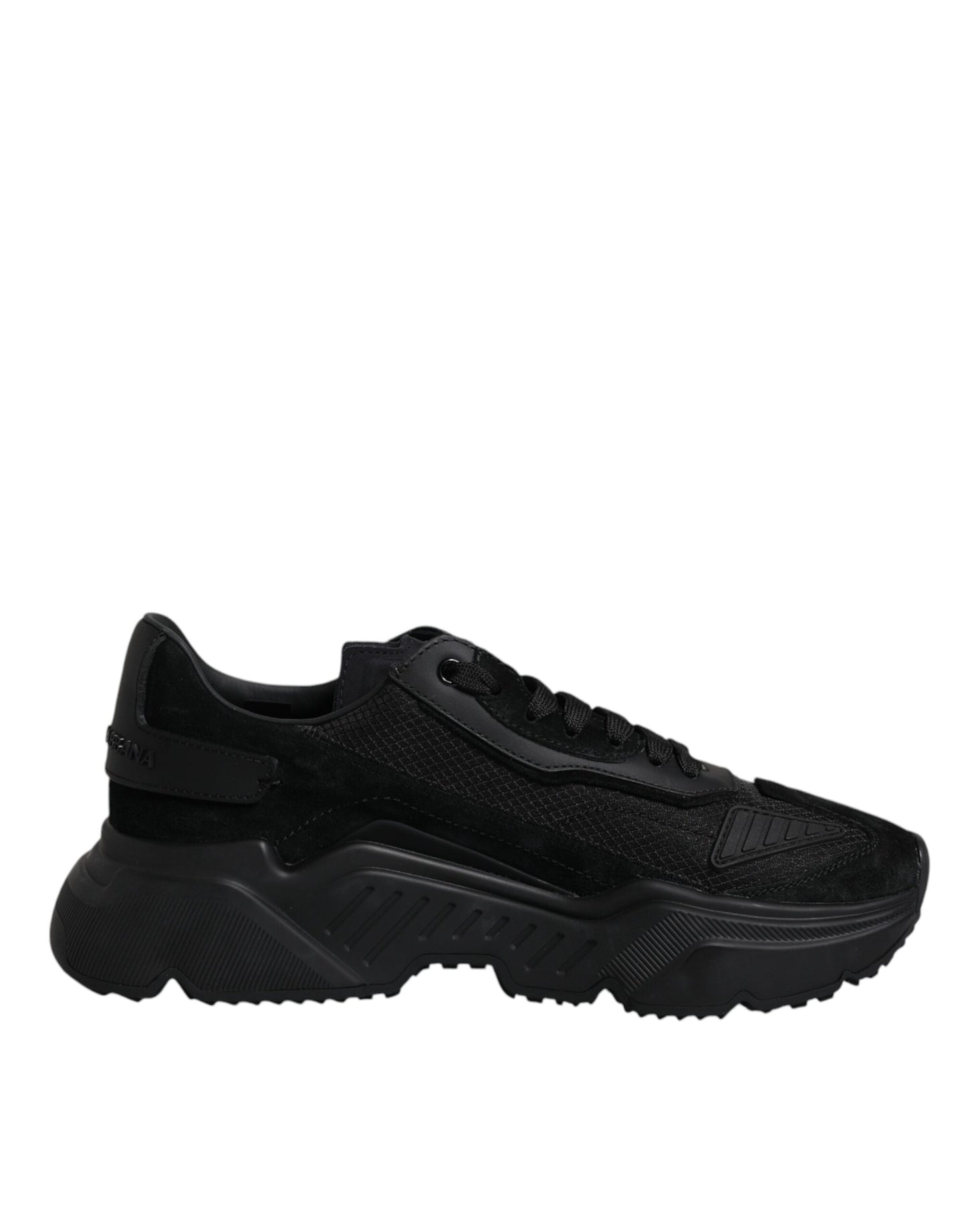 Dolce & Gabbana Black Leather Daymaster Low Top Sneakers Shoes by Dolce & Gabbana