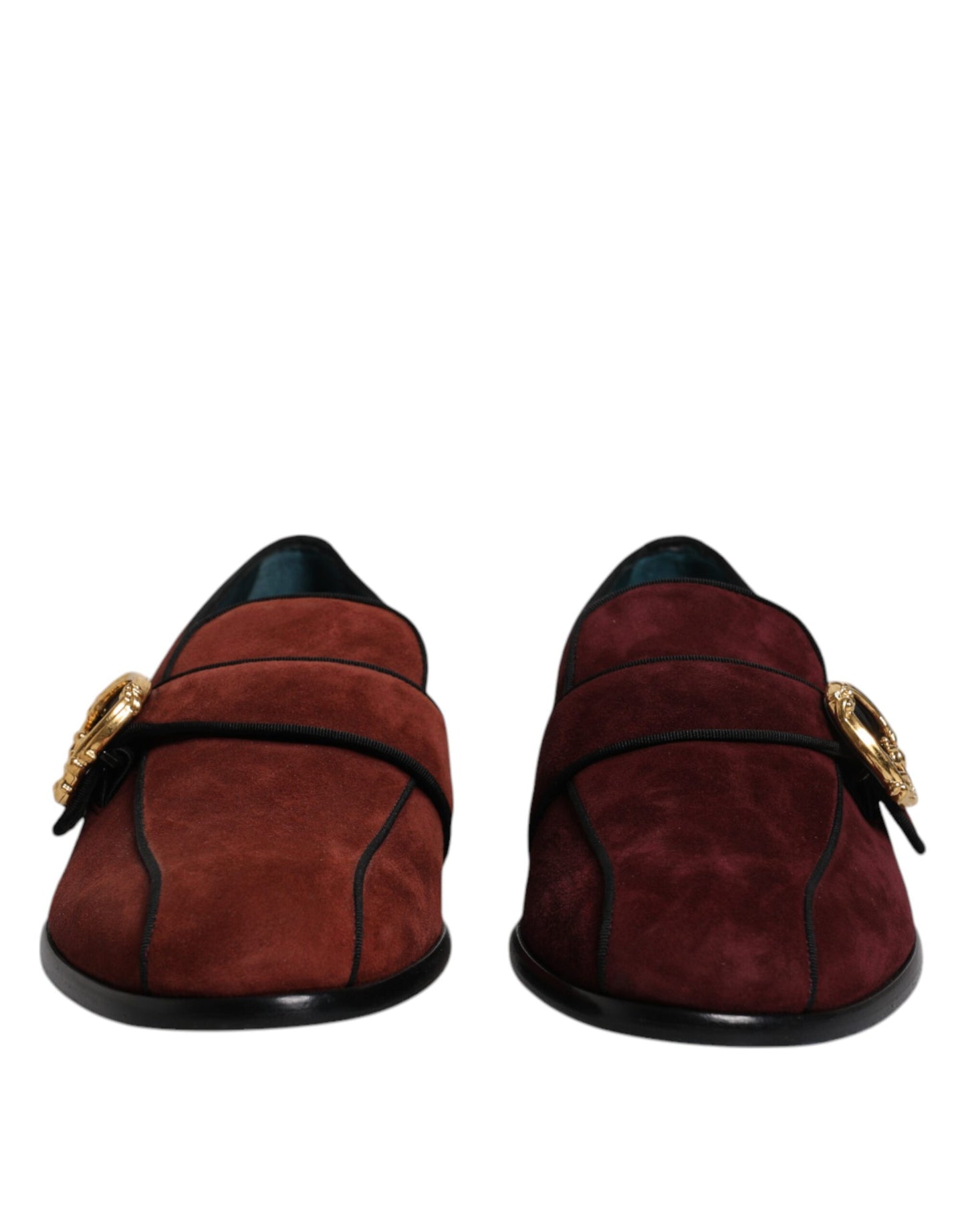 Mocassins en daim bordeaux Dolce &amp; Gabbana pour hommes