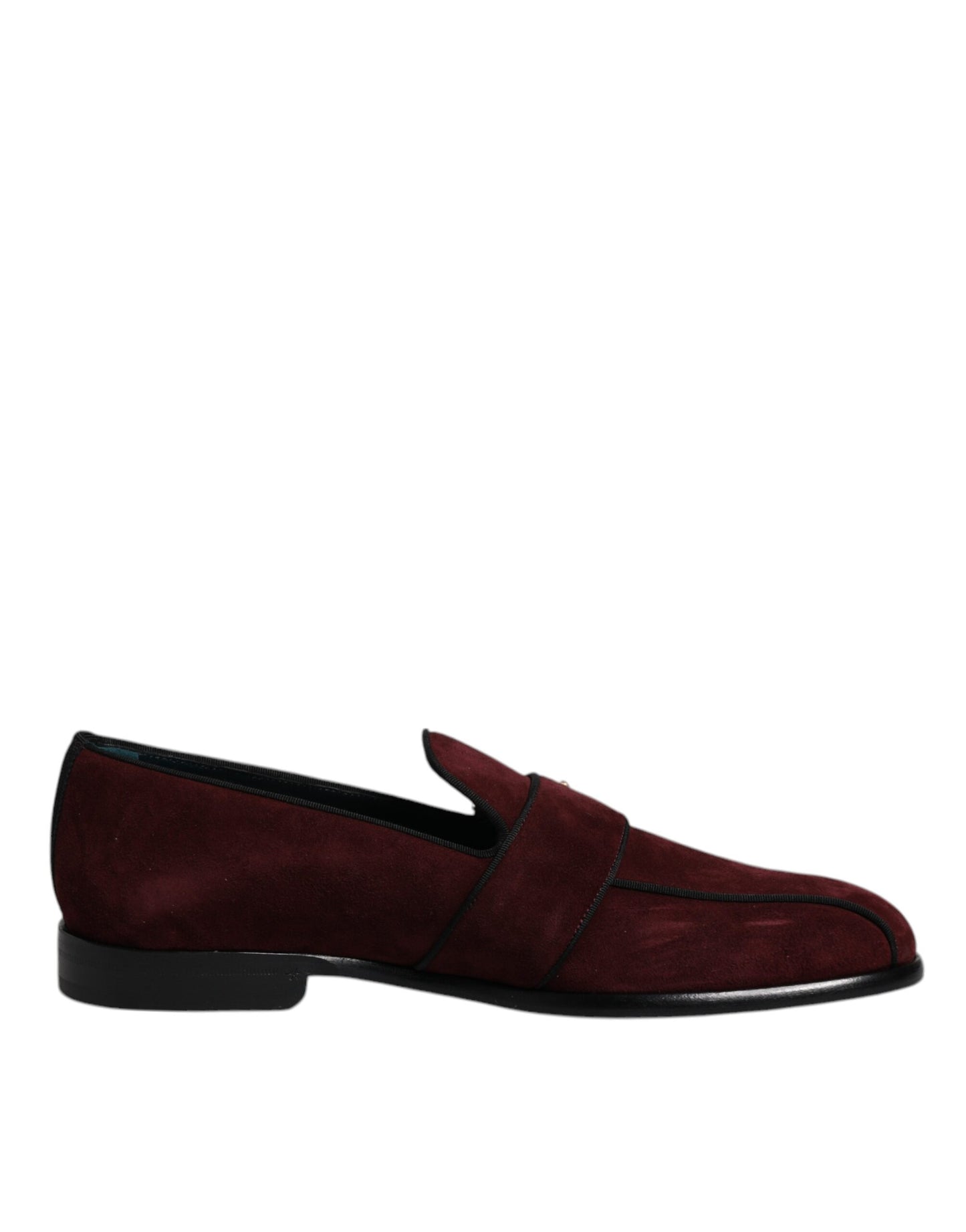 Mocassins en daim bordeaux Dolce &amp; Gabbana pour hommes