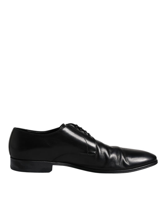Chaussures Derby en cuir verni noir Dolce &amp; Gabbana pour homme