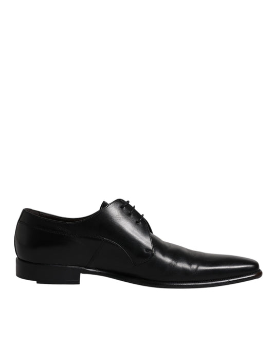 Chaussures habillées en cuir noir pour homme Dolce &amp; Gabbana