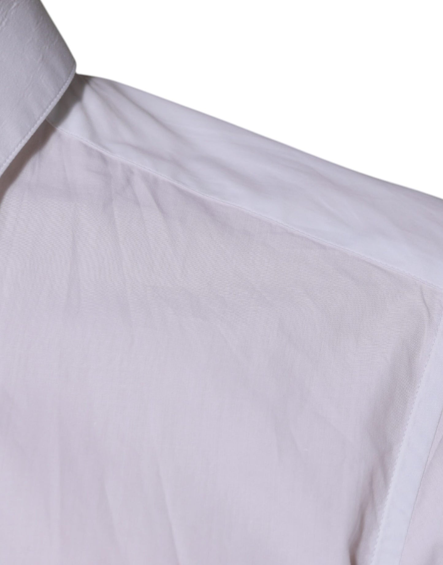Dolce & Gabbana White Cotton Long Sleeve Formal Dress Shirt by Dolce & Gabbana
