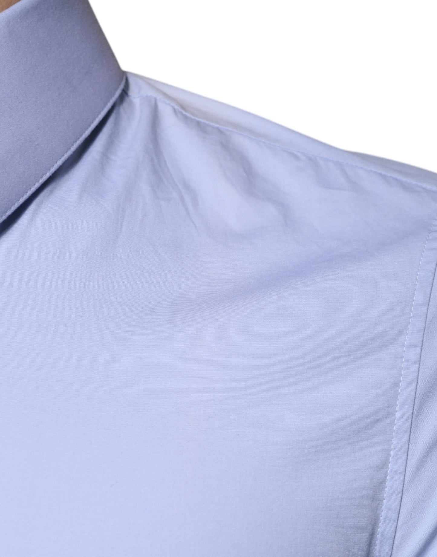 Dolce & Gabbana Light Blue Cotton Slim Fit SICILIA Dress Shirt by Dolce & Gabbana