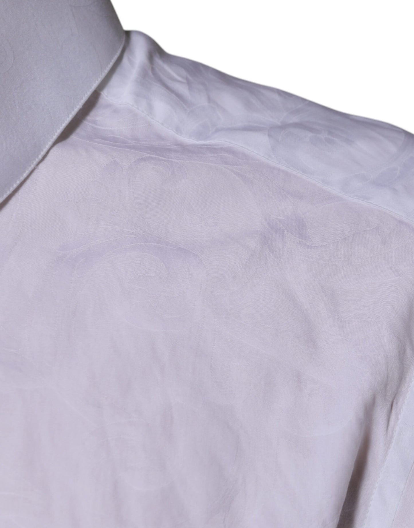 Dolce & Gabbana White Cotton Slim Fit Men MARTINI Dress Shirt by Dolce & Gabbana