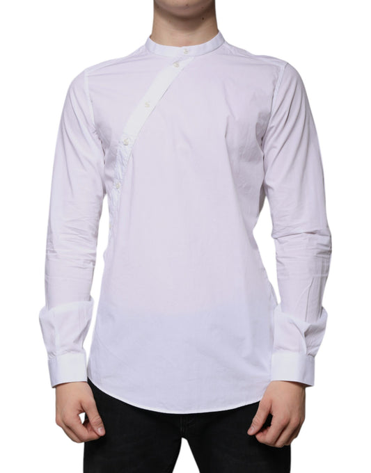 Dolce & Gabbana White Cotton Slim Fit MARTINI Dress Shirt by Dolce & Gabbana