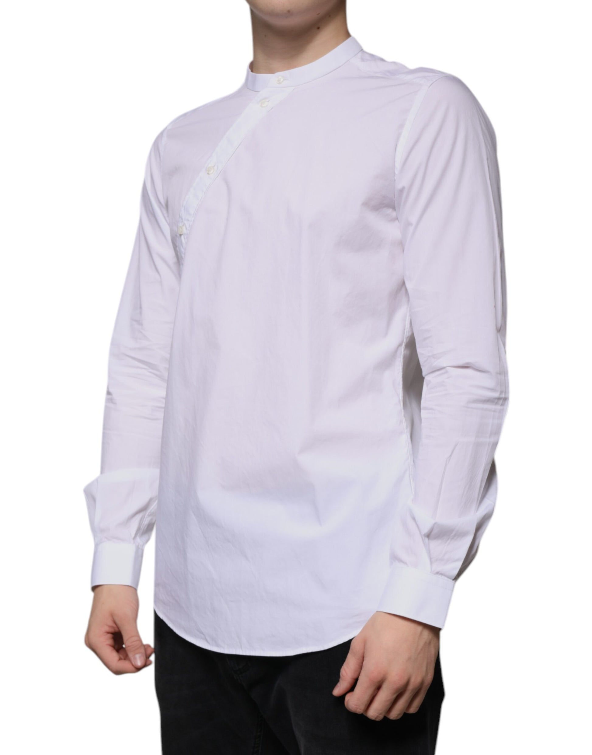 Dolce & Gabbana White Cotton Slim Fit MARTINI Dress Shirt by Dolce & Gabbana