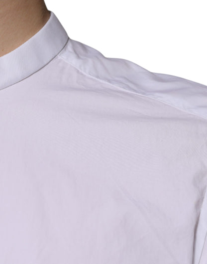 Dolce & Gabbana White Cotton Slim Fit MARTINI Dress Shirt by Dolce & Gabbana