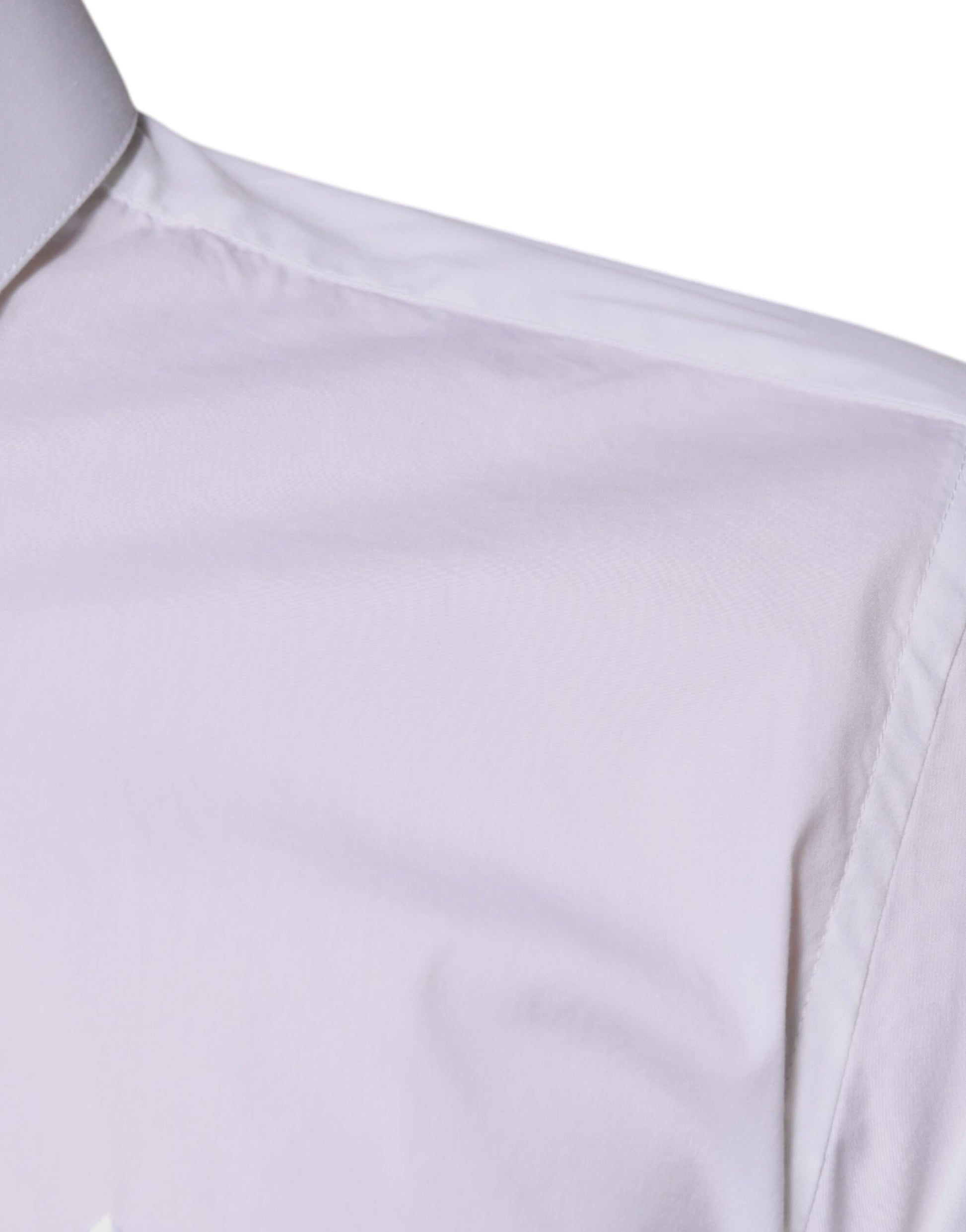 Dolce & Gabbana White Cotton Blend Formal MARTINI Shirt by Dolce & Gabbana