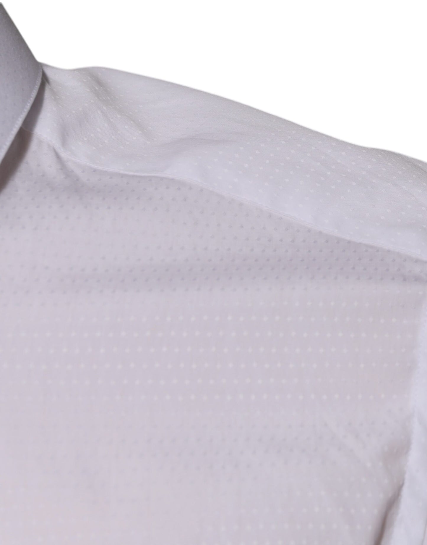 Dolce & Gabbana White Cotton Formal Men GOLD Dress Shirt by Dolce & Gabbana