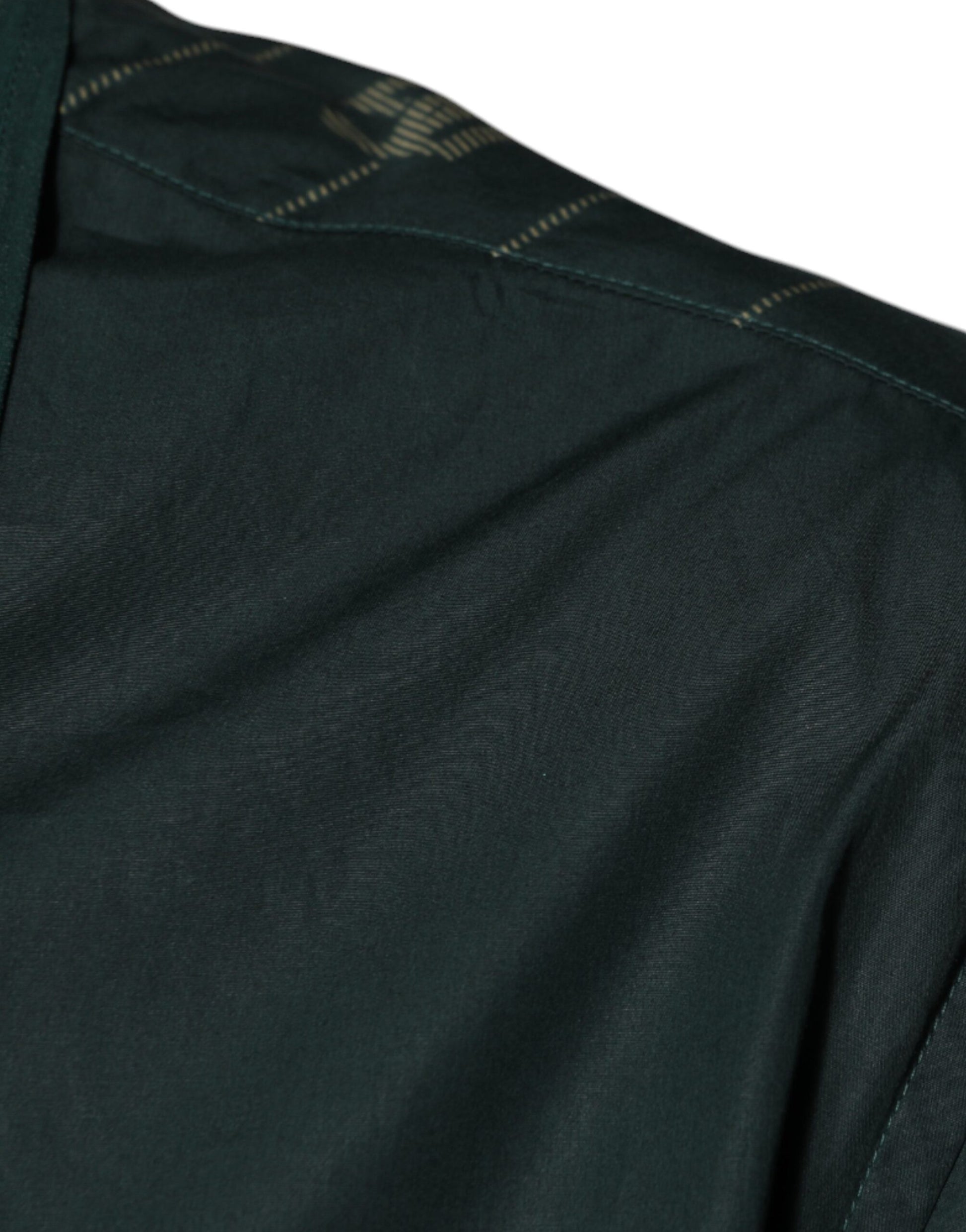 Dolce & Gabbana Green Logo Long Sleeve MARTINI Casual Shirt by Dolce & Gabbana