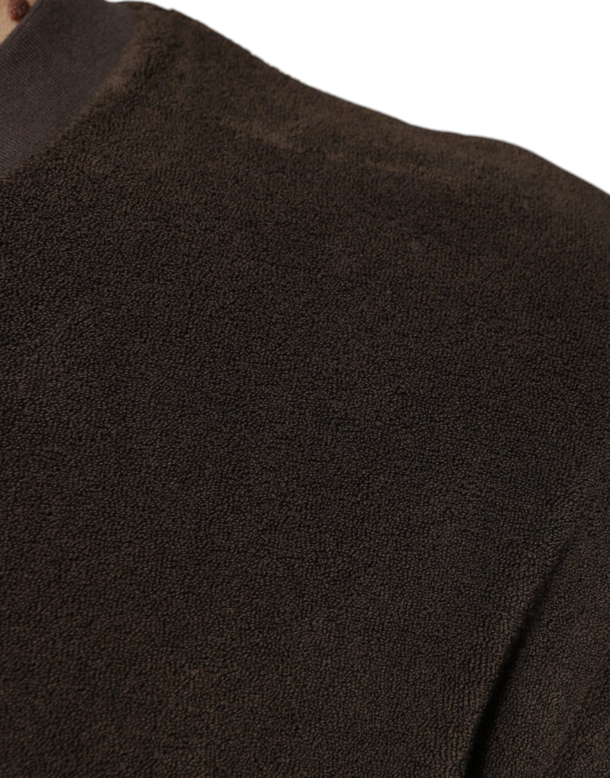 Dolce & Gabbana Brown Cotton Crew Neck Short Sleeves T-shirt by Dolce & Gabbana