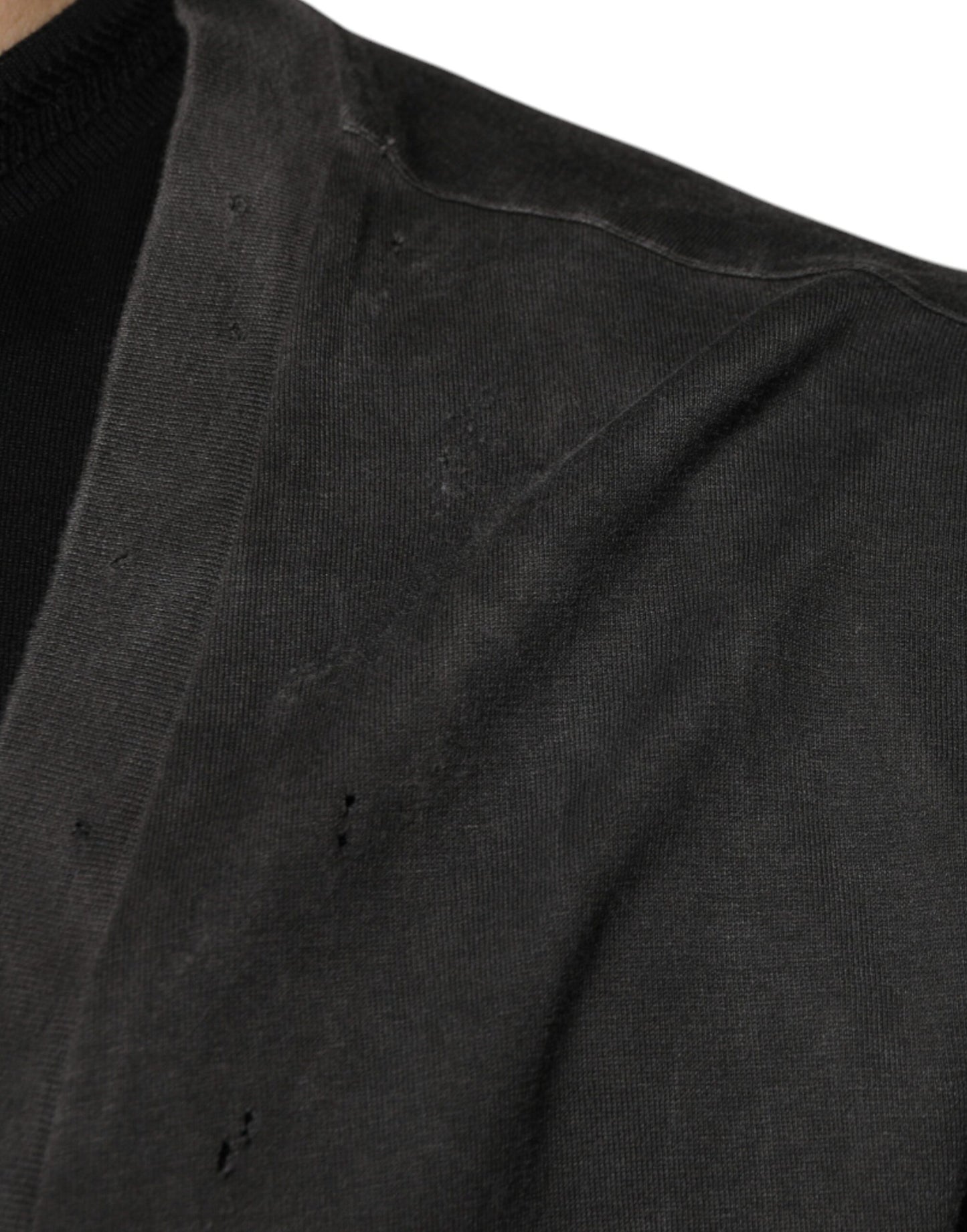 Dolce & Gabbana Black Cotton Crew Neck Short Sleeves T-shirt by Dolce & Gabbana