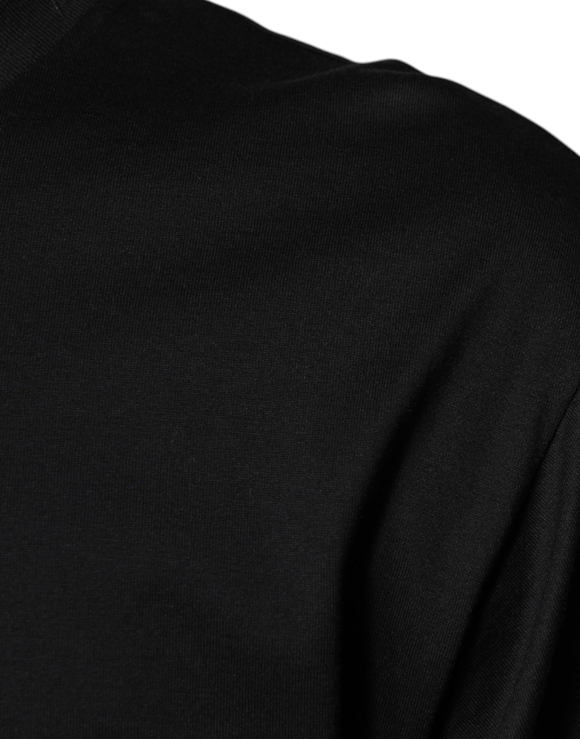 Dolce & Gabbana Black Cotton Crew Neck Short Sleeves T-shirt by Dolce & Gabbana