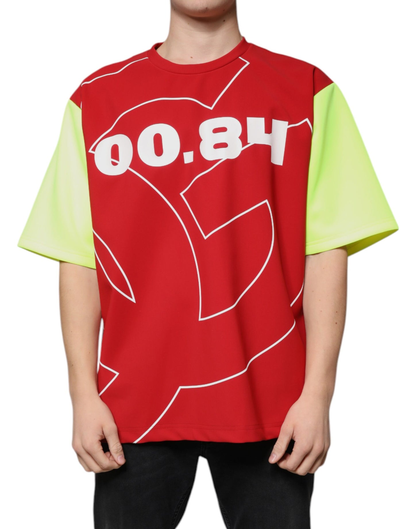 Dolce & Gabbana Multicolor Logo Cotton Men Crew Neck T-shirt by Dolce & Gabbana