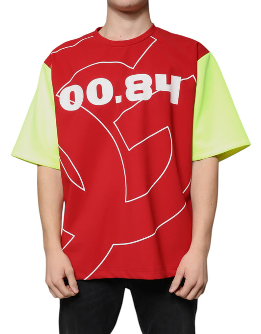 Dolce & Gabbana Multicolor Logo Cotton Men Crew Neck T-shirt by Dolce & Gabbana